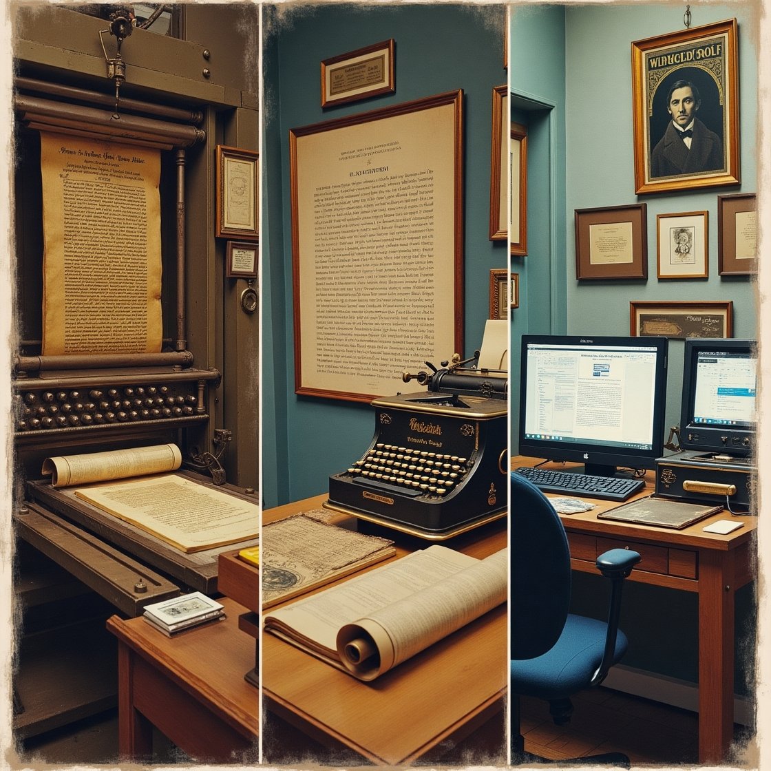 showing Evolution of Typography Through Time