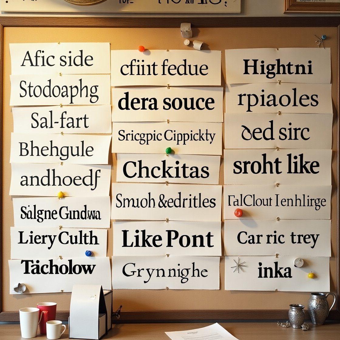 font typefaces and styles